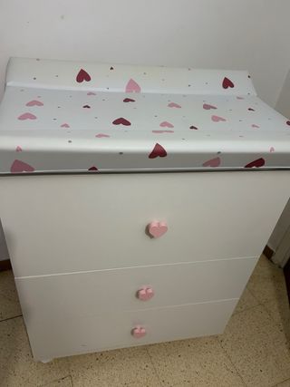 Bañera cambiador bebé con cajones