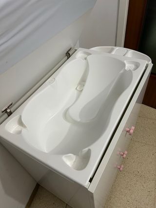 Bañera cambiador bebé con cajones