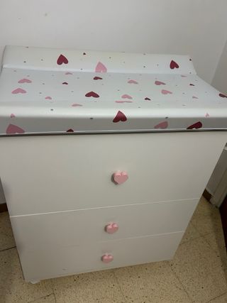 Bañera cambiador bebé con cajones