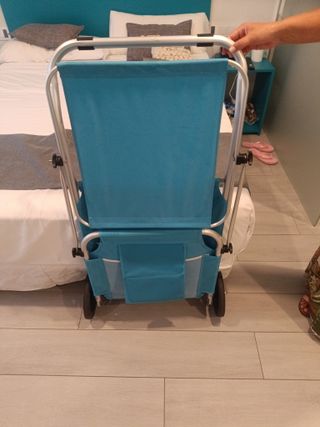 Silla de Playa Plegable Azul