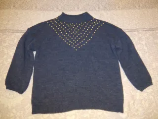 Jersey de punto de mujer talla L con tachuelas