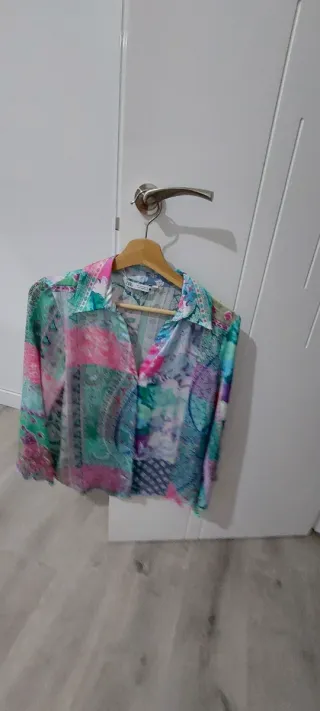 Blusa Zara Talla S Estampada