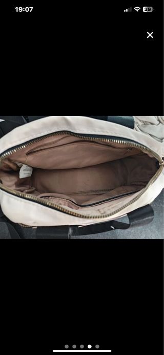 Bolso Bimba y Lola Beige y Dorado
