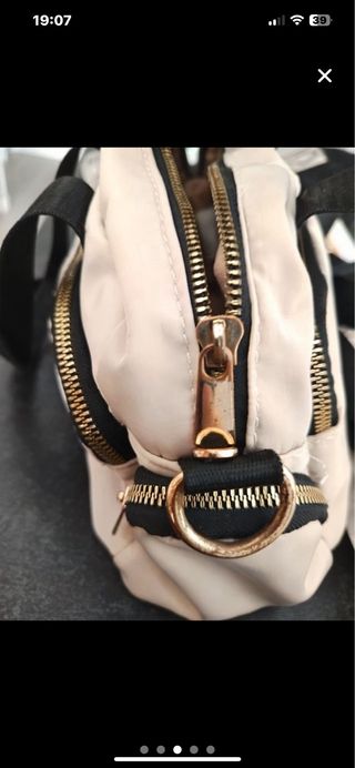 Bolso Bimba y Lola Beige y Dorado