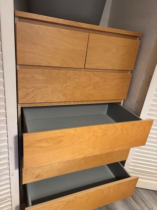 Cajonera IKEA Malm Roble