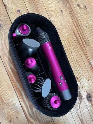 Dyson Airwrap Rizador Rosa y Gris