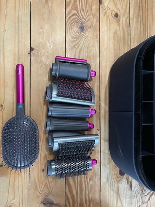 Dyson Airwrap Rizador Rosa y Gris