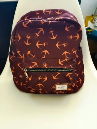 Mochila informal con estampado de anclas