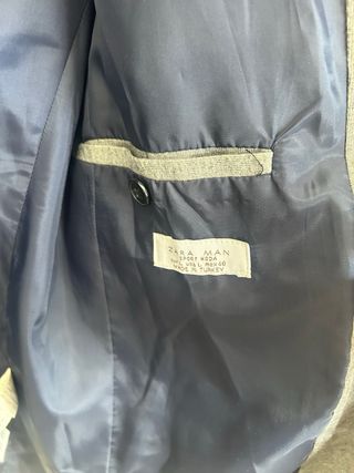 Americana Zara Gris Talla M