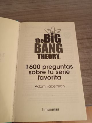 Libro Big Bang Theory: 1600 Preguntas 