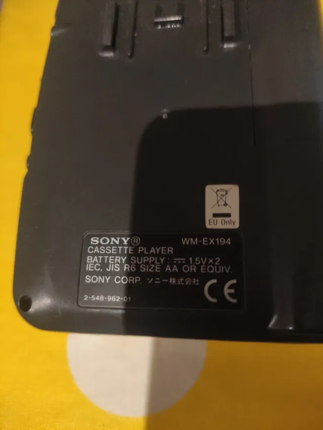 Walkman Sony WM-EX194 Radio Cassette Negro