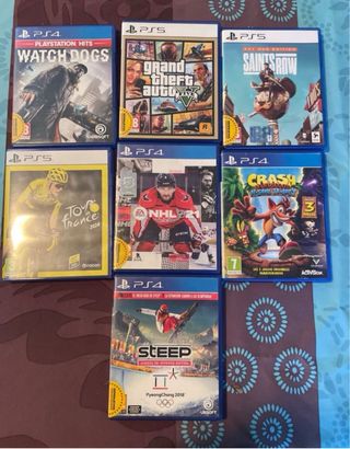 Consola Playstation 5 + 1 mando + 7 juegos