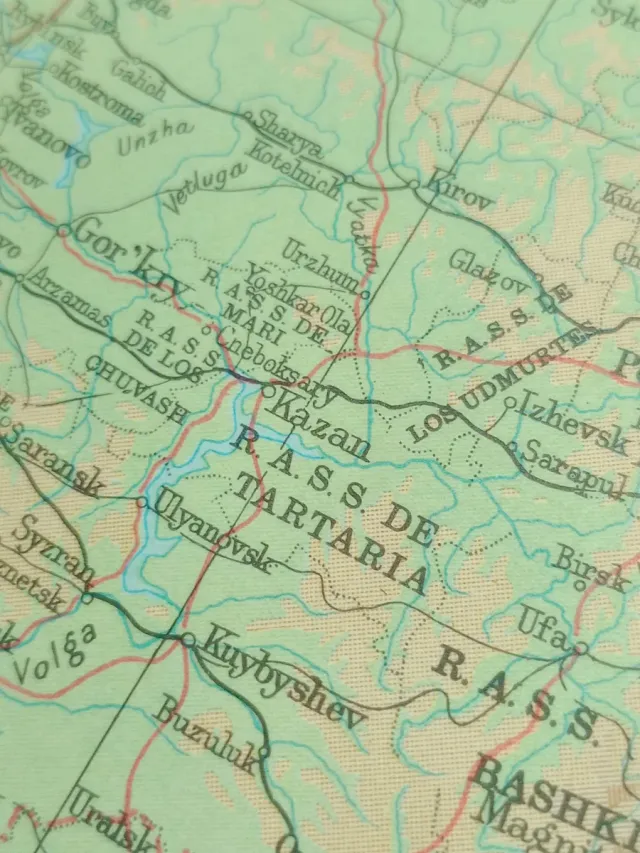 Atlas universal con la región de Tartaria