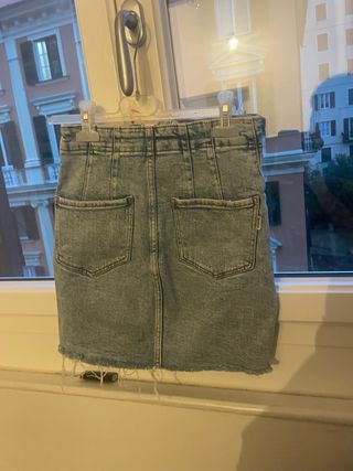 Gonna jeans vita alta