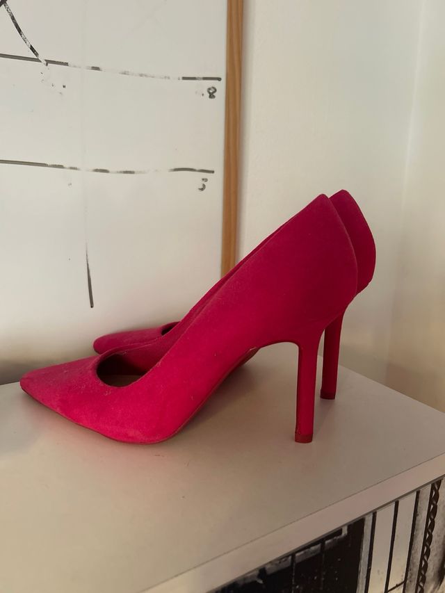Tacones Salón Rosa