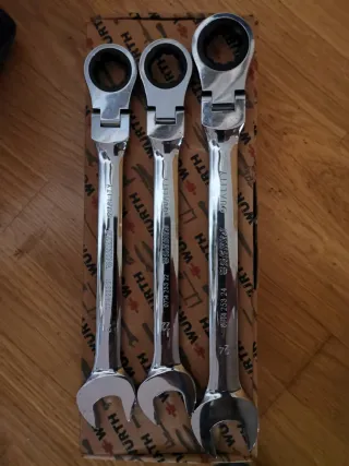 3 Llaves Carraca Flexibles Würth