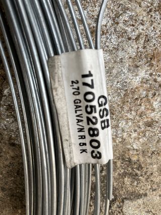 Alambre galvanizado 2,70 mm