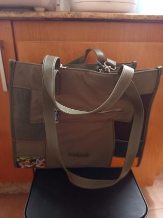 Bolso Tote Desigual Kaki Patchwork