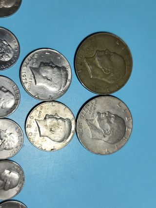Lote monedas dólar varias épocas