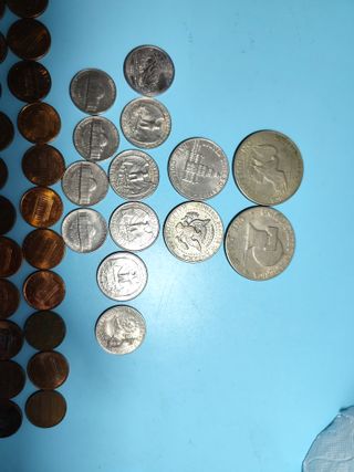 Lote monedas dólar varias épocas