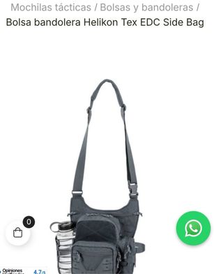 Bolsa bandolera negra. 