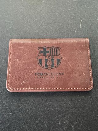 Cartera de cuero del FC Barcelona