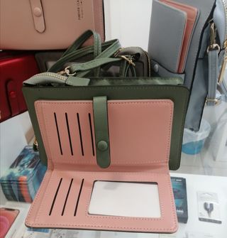 Bolso, tarjetero, móvil