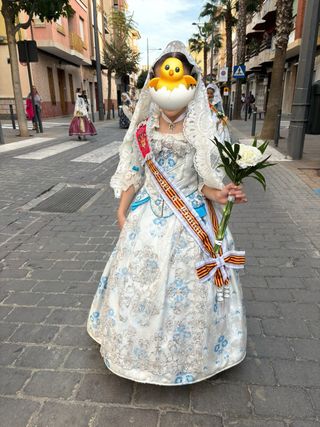 Vestido Fallera Niña 7-9 Años