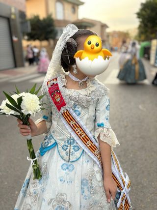 Vestido Fallera Niña 7-9 Años