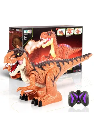 Dinosaurio Teledirigido con Humo y Luces