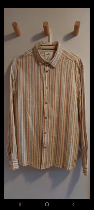 Camisa Springfield Lino Rayas Talla L