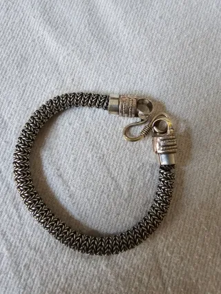 Bracciale a spirale colore argento