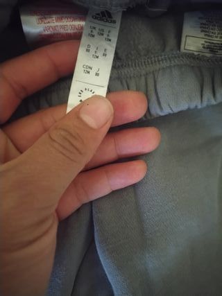 Pantalón chándal Adidas niño gris original 