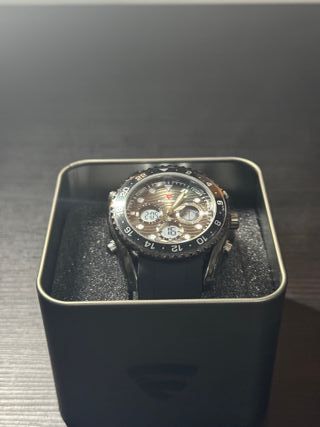 Reloj Fredric Negro y Plateado