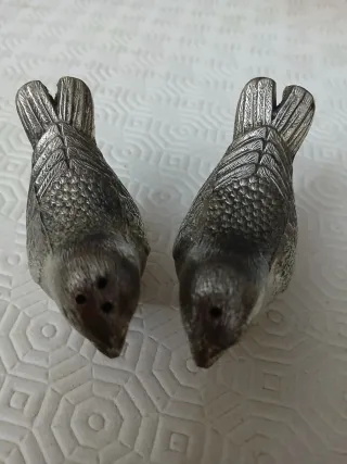 Set Saliere Pepe Uccellini Vintage