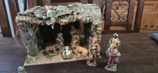 Nacimiento Belén figuras resina