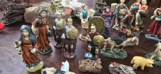 Nacimiento Belén figuras resina