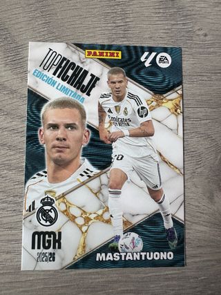 Carta Panini Top Fichaje Mastantuono 25/26