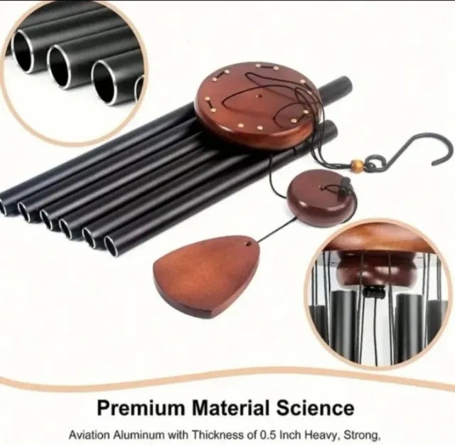 Campana de Viento Metálica y Madera