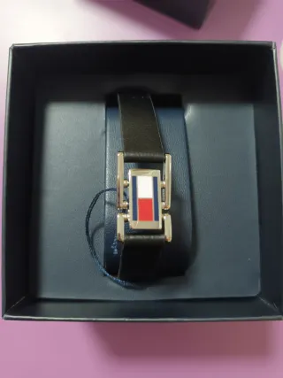Pulsera Tommy Hilfiger Hombre Negra Multicolor