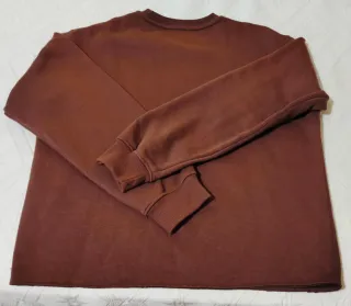 Jersey Bershka marrón cuello redondo talla S