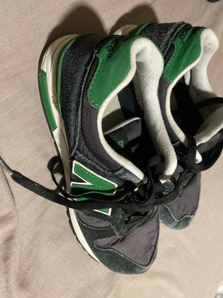 Zapatillas New Balance 42 Negro/Verde