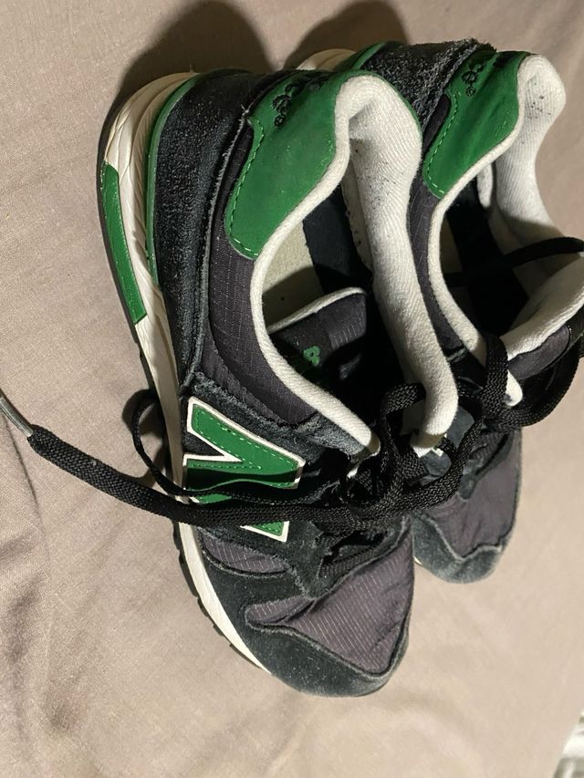 Zapatillas New Balance 42 Negro/Verde
