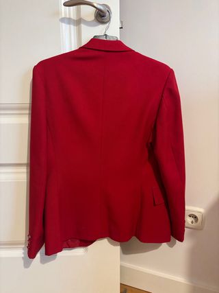 Chaqueta de traje roja