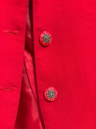Chaqueta de traje roja