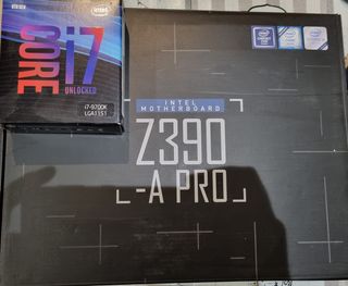 Procesador Intel i7-9700K + Placa Base MSI Z390-A