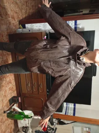 Chaqueta vintage de piel