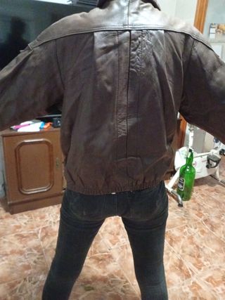Chaqueta vintage de piel