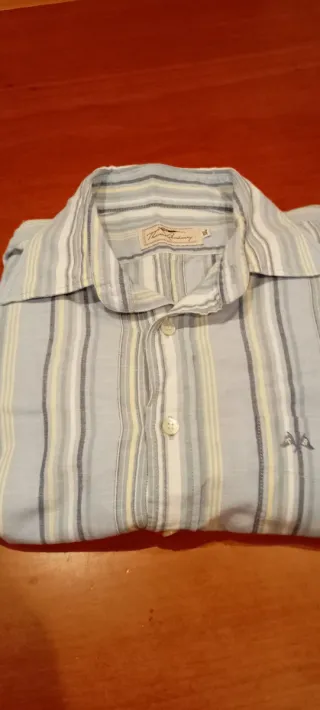 Camisa hombre manga corta rayas