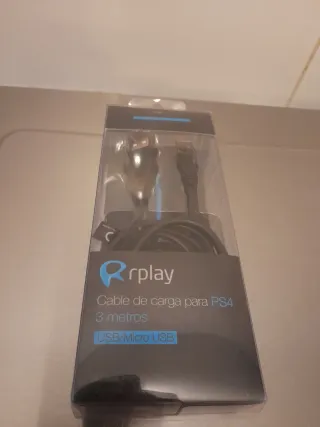 Cable Carga PS4 rplay USB/Micro USB 3m